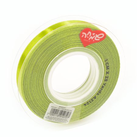 סרט סאטן 25 יארד 1 סמ - ירוק תפוח