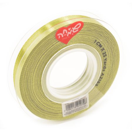 סרט סאטן 25 יארד 1 סמ - ירוק זית