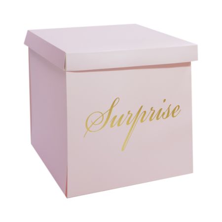 קופסת הפתעה מתפוצצת 50X50 סמ - ורוד