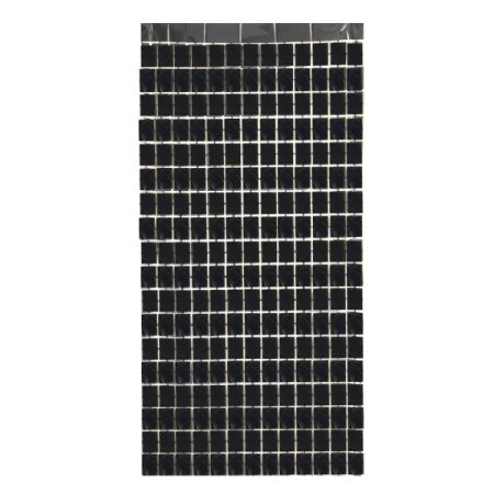 קישוט תליה וילון ריבועים-שחור