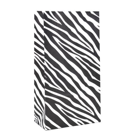 שקית נייר בסיס 10 יח ספארי זברה