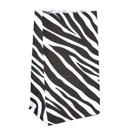 שקית נייר בסיס מיני קראפט- 10 יח ספארי מנומר