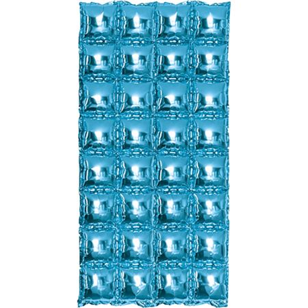 קיר בלונים מרובע מתנפח 76 על 140 סמ - תכלת