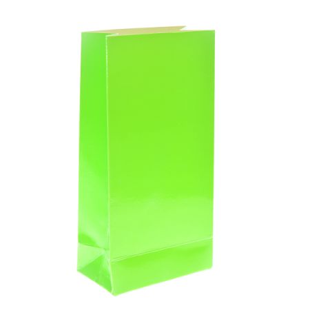 שקית קרטון בסיס 190 גר- נאון ירוק 4 יח