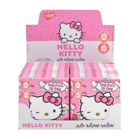 אצבעות שוקולד ממולא בקרם חלב 50 גר'- הלו קיטי (חלב נוכרי)