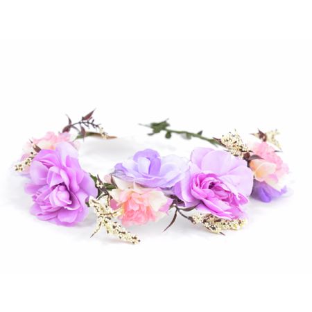 זר לראש-סגול לילך