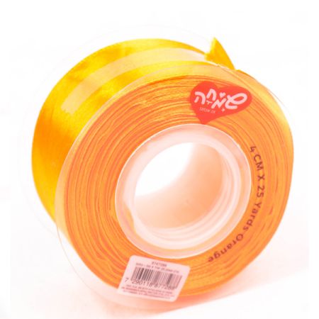 סרט סאטן 25 יארד 4 סמ - כתום