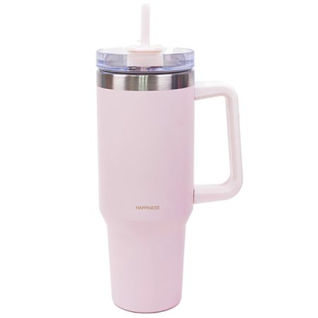 כוס תרמית עם ידית אחידה 1.18 ליטר - ורוד בהיר