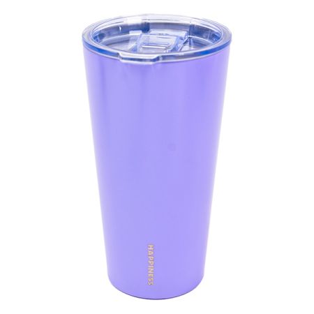 כוס נירוסטה דופן כפולה 450 מ''ל - סגול