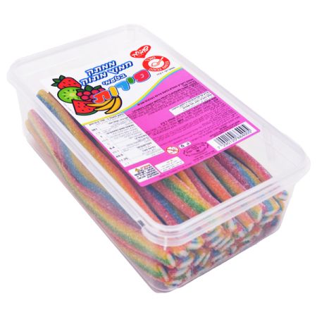 ממתק ליקריץ 1 קג -  ממולא  בציפוי סוכר בטעמי פירות