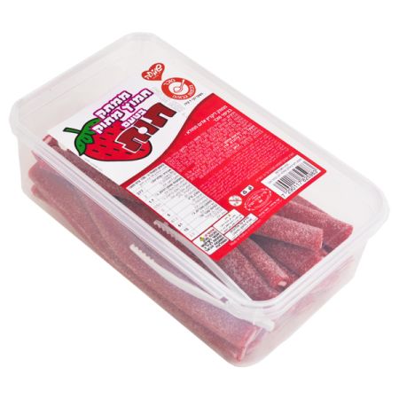 ממתק ליקריץ 1 קג -  ממולא  בציפוי סוכר אדום