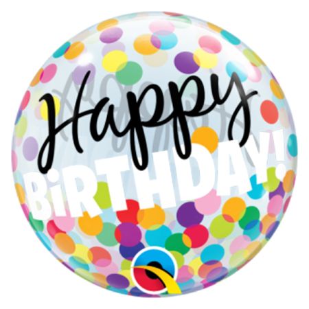 בלון על מקל Q סינגל בבל נקודות צבעוניות