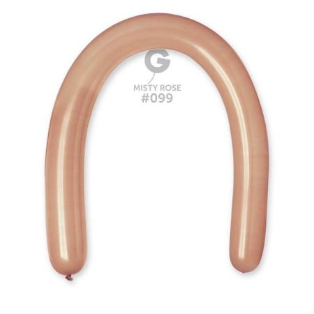 בלון נקניק D6 פסטל ורוד מעושן 99 50יח