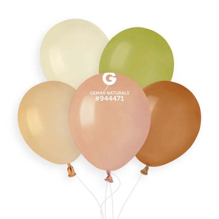 בלון A50 פסטל נטורל מעורב צבעים  100יח