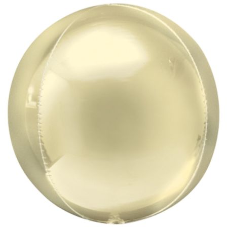 בלון 15 ORBZ עגול פסטל צהב
