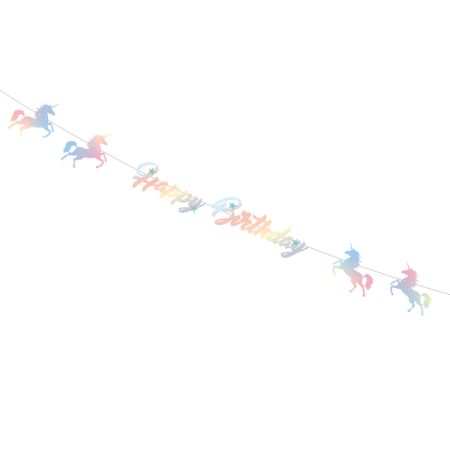 באנר שרשרת אותיות 1.6מ HB-חד קרן פסטל