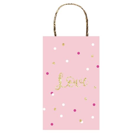 שקית חבל 21.5 סמ 4 יח ורוד זהב