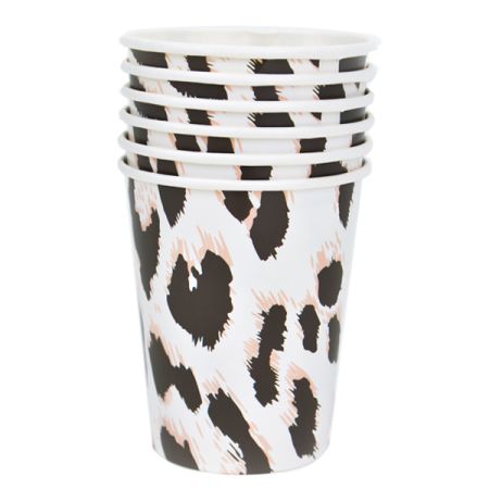 כוסות נייר 6יח-ספארי נמר