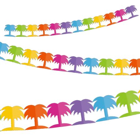 באנר שרשרת צורני עץ קוקוס-צבעוני