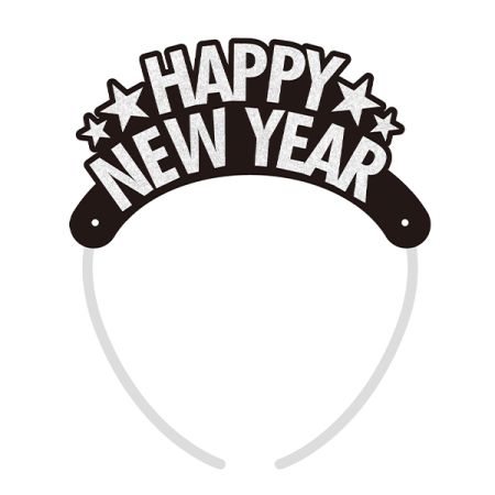 כתר HNY שנה חדשה 4 יח - כסף