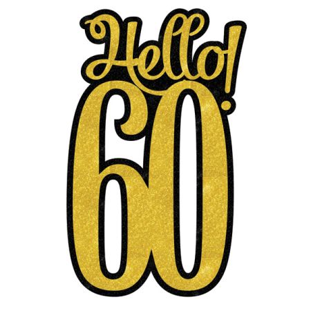 קישוט מרכז שולחן Hellow 60-זהב שחור