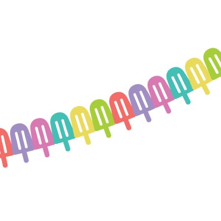 באנר שרשרת צורני 3.6מ ארטיקים-צבעונית