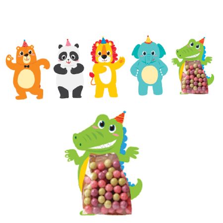 שקיות צלופן חיות - 10 יח