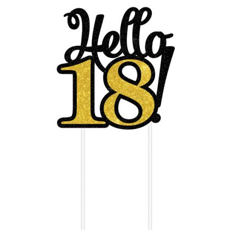 טופר לעוגה 1יח-גליטר 18