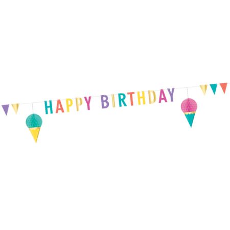 באנר שרשרת אותיות 3מ HB-גלידות