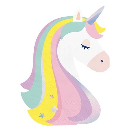 מפיות נייר צורני עם הטבעת זהב 33X33 סמ חד קרן - 12 יח